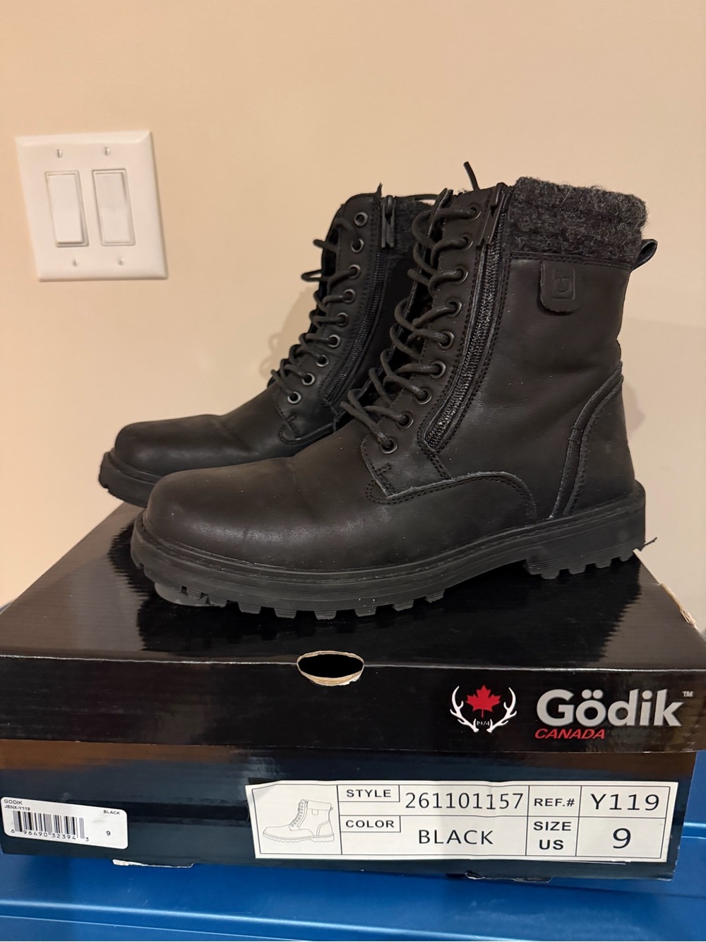 Gödik Canada Men’s Waterproof Winter Boots – Size 9
